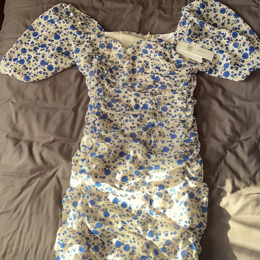 All in Favor Sasha Ruched Minidress